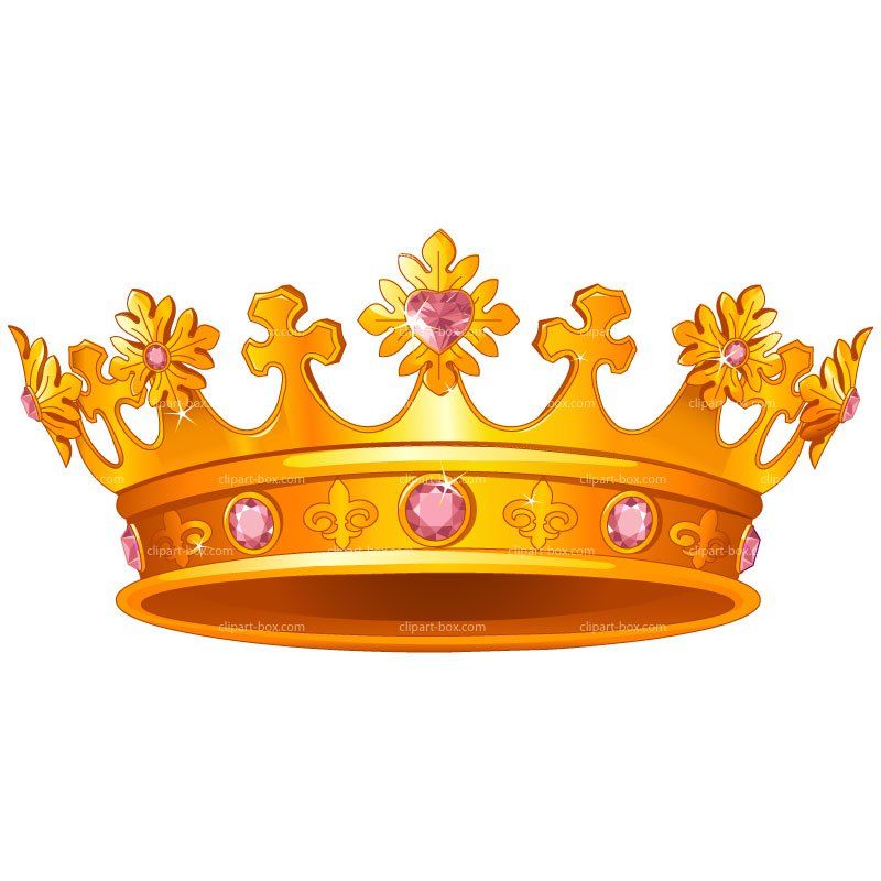 Gold queen crown.