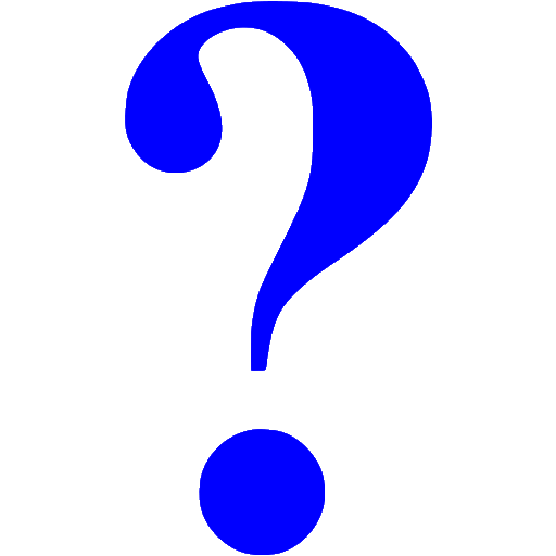 Blue question mark icon