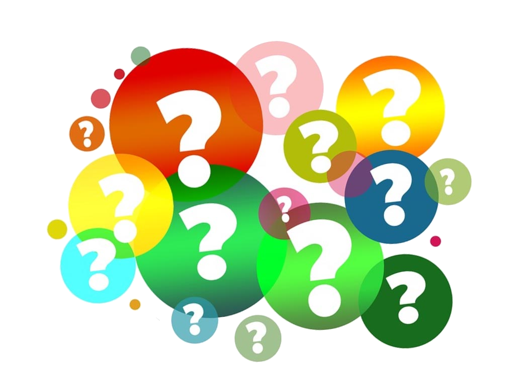 question mark clipart colorful