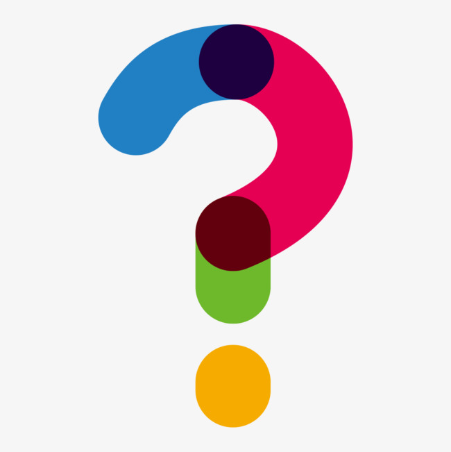 Download Free png Color Question Mark, Color Clipart