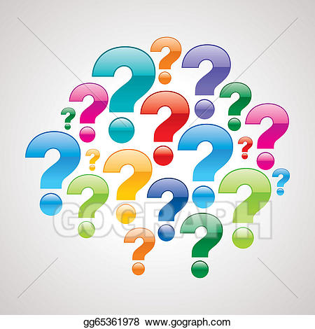 question mark clipart colorful