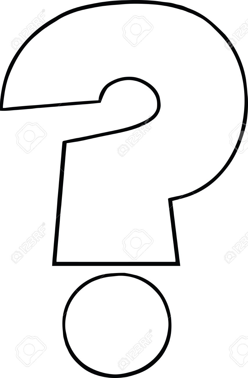 Question Mark Clipart Black And White
