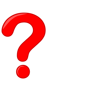 Red question mark clip art