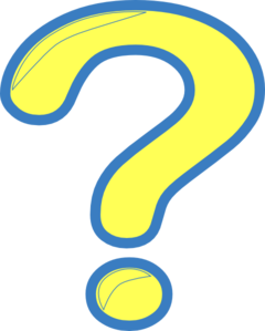 Yellow And Blue Question Mark Clip Art at Clker