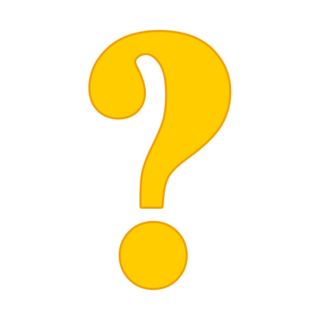 question mark clipart yellow