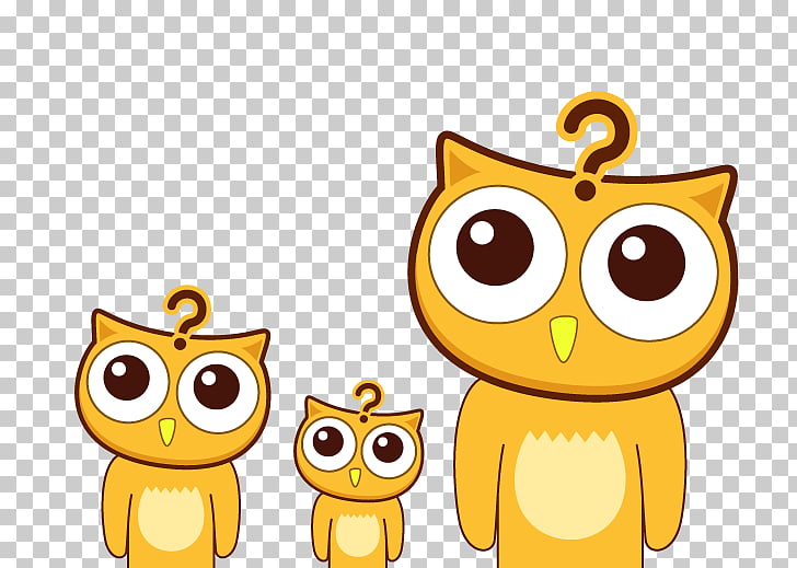 Owl Animation Icon, Meng pet cat questions PNG clipart