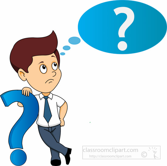 Asking question clipart.