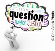 Word question Clipart and Stock Illustrations