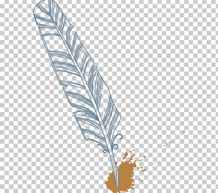 Feather quill png.