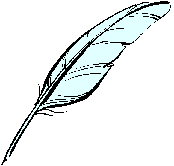 Clipart feather pen