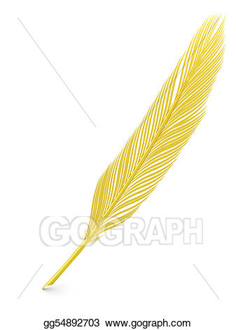 quill clipart gold