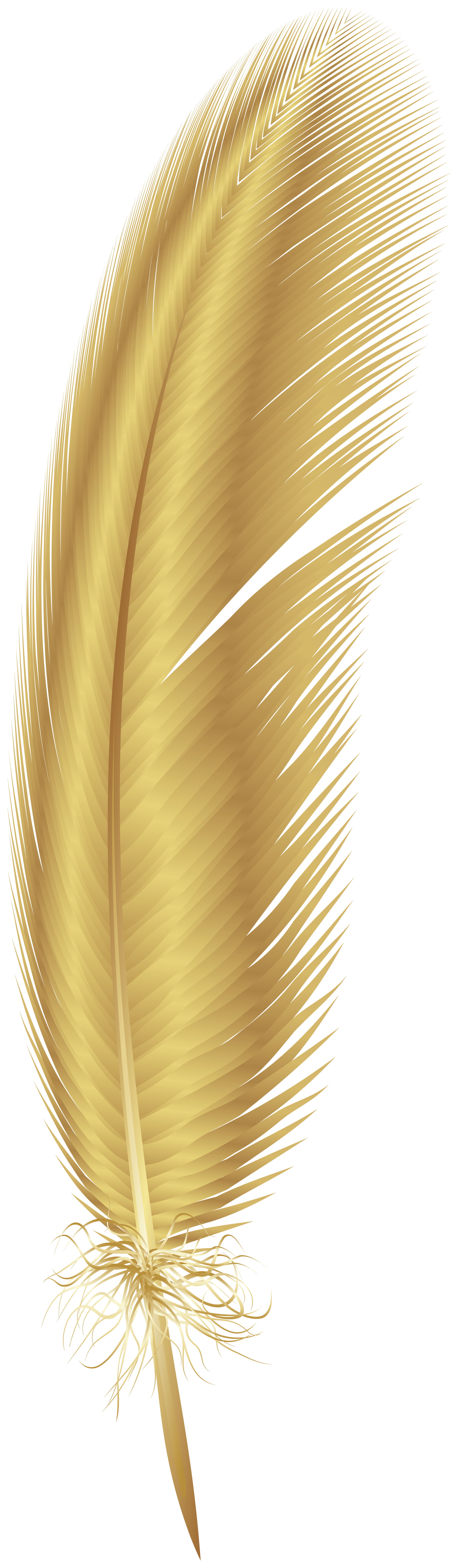 quill clipart gold
