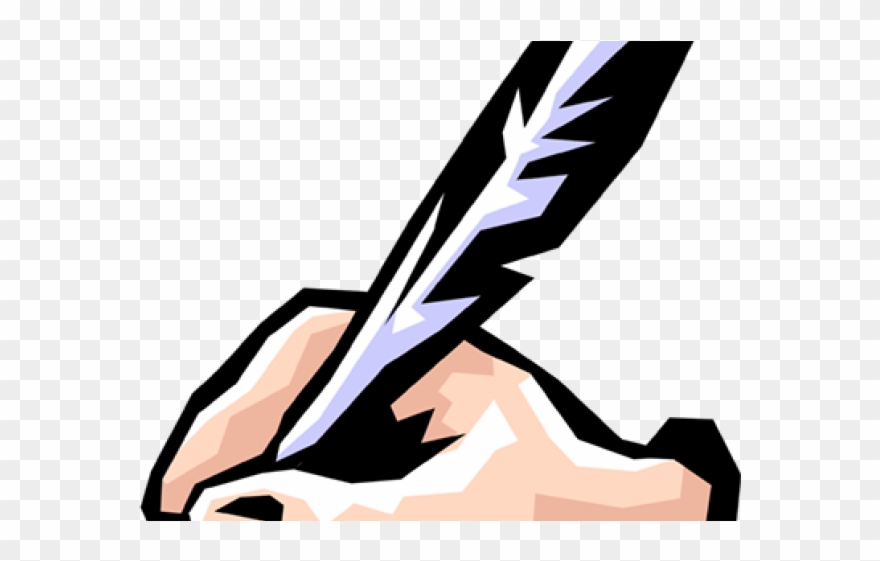 Quill clipart hand.