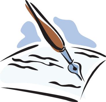 quill clipart letter
