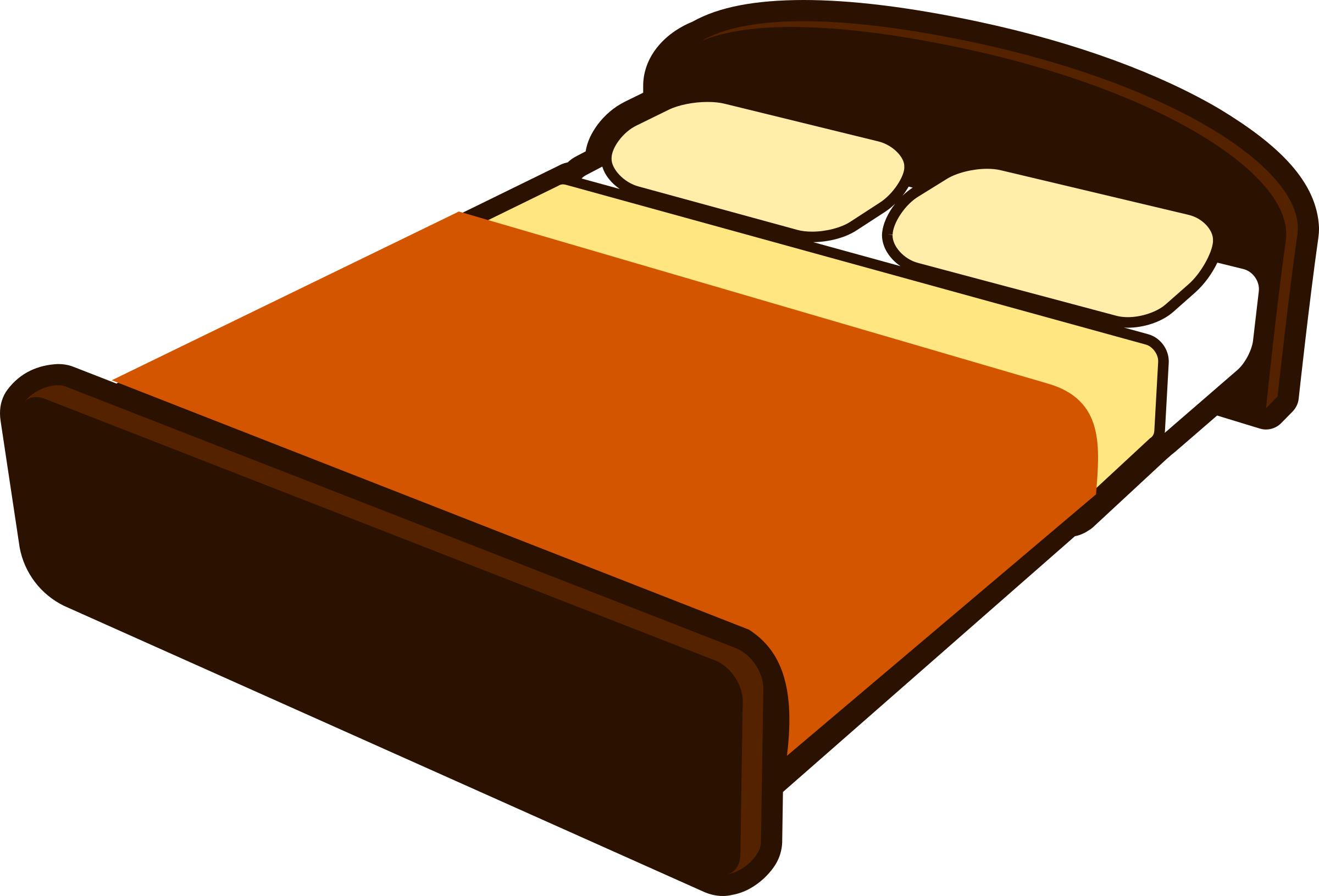Sleeping clipart bed quilt, Sleeping bed quilt Transparent
