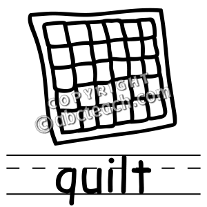 Quilt Clipart Black And White