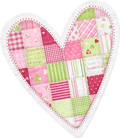 Free patchwork heart.