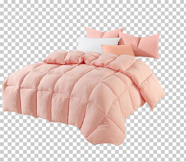 Bed sheet Towel Mattress Blanket, Orange pink quilt bedding