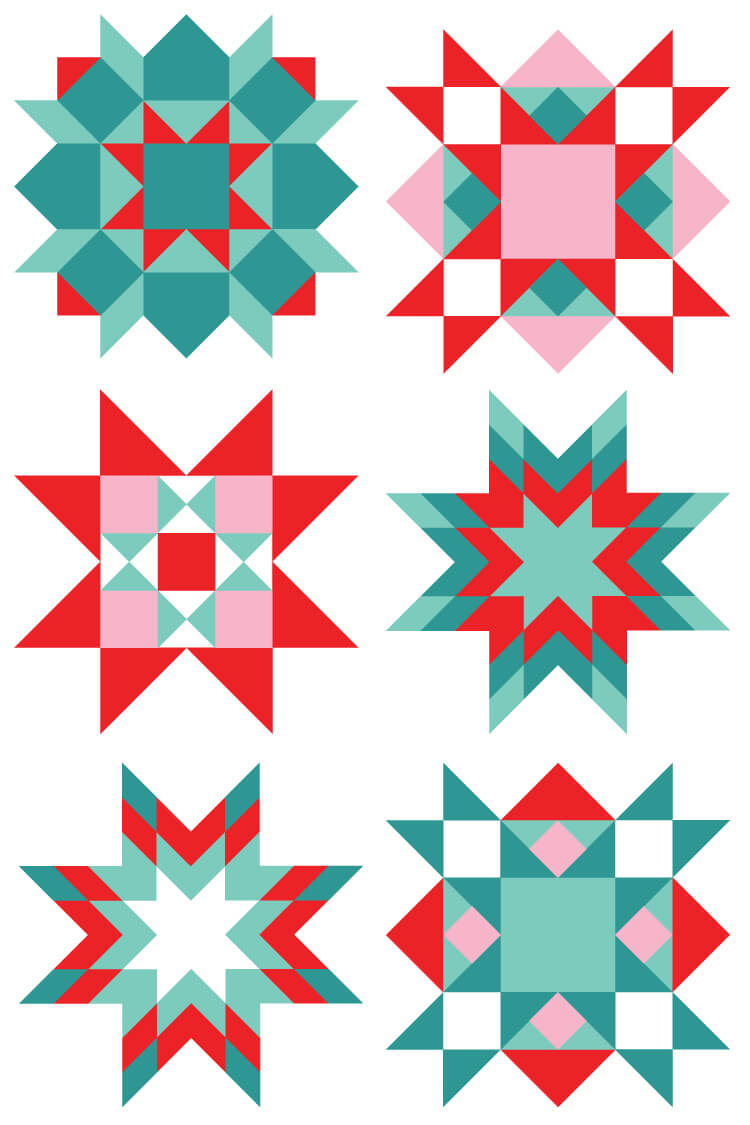 Christmas quilt square.