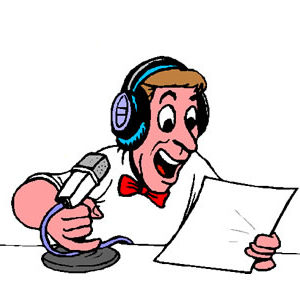 Radio announcer clipart clipart images gallery for free