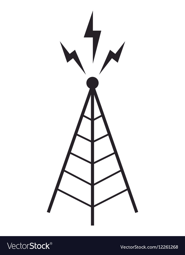 Radio tower antenna communication mast