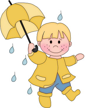Easter little boy with unbrella
