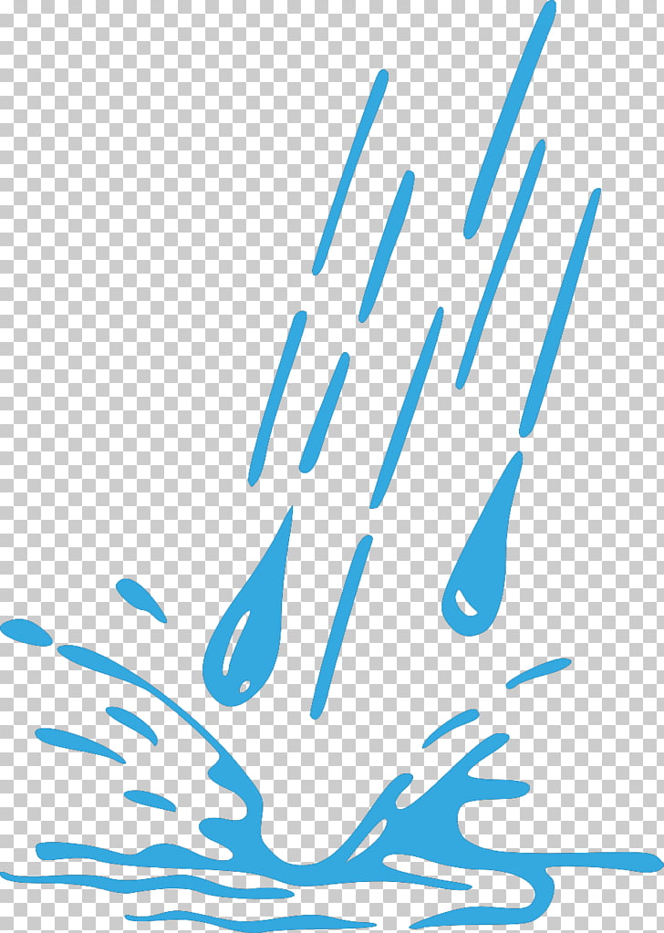 Drop Drawing Rain , Cartoon blue water droplets PNG clipart