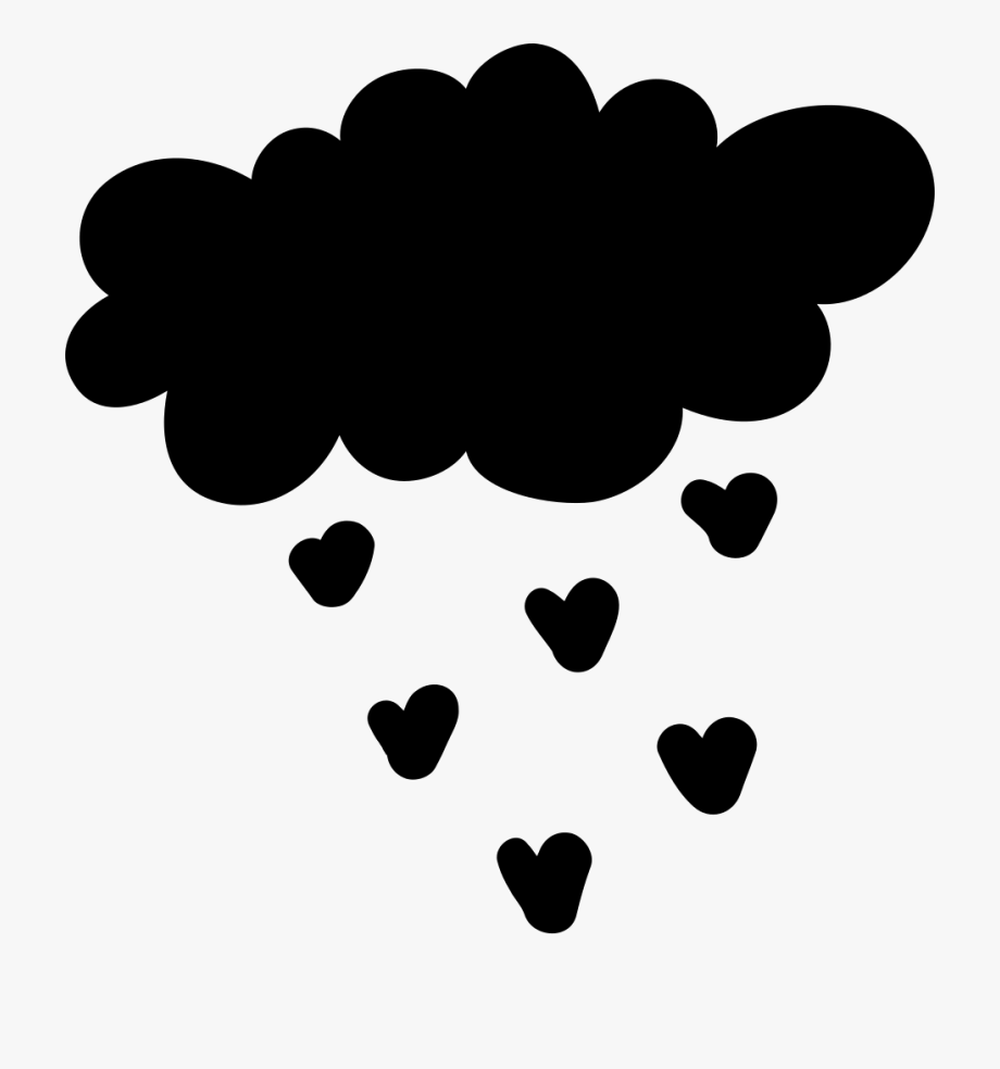Cloud raining heart.