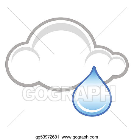 Drawing raincloud symbol.