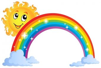 Sunshine and rainbow.