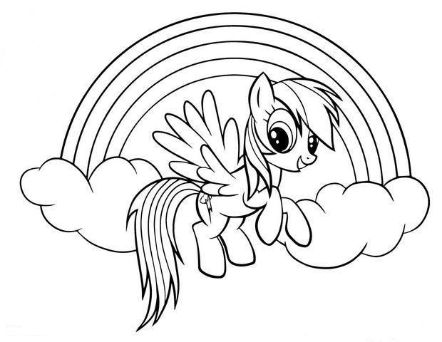 Rainbow Dash Coloring Pages