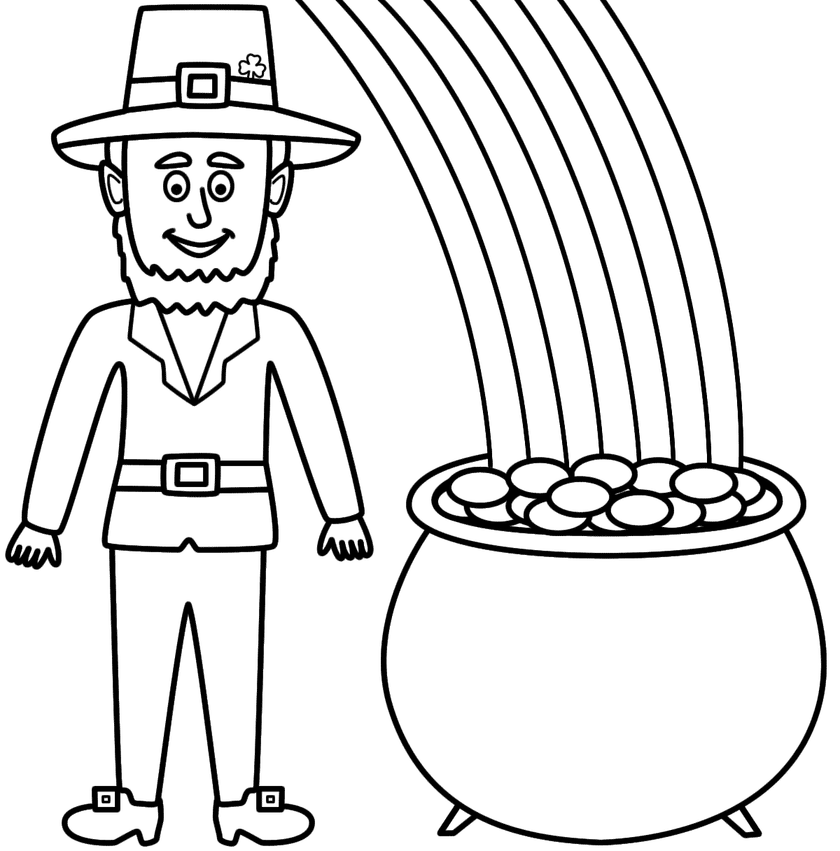Leprechaun with pot.