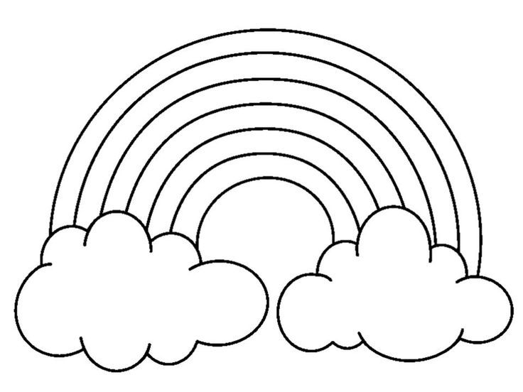 Rainbow coloring pages.
