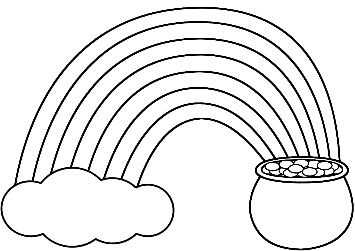 Free Pot Of Gold Outline, Download Free Clip Art, Free Clip