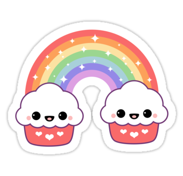Cute cupcake rainbow.