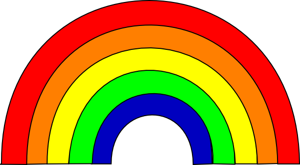 Rainbow clip art at vector clip art