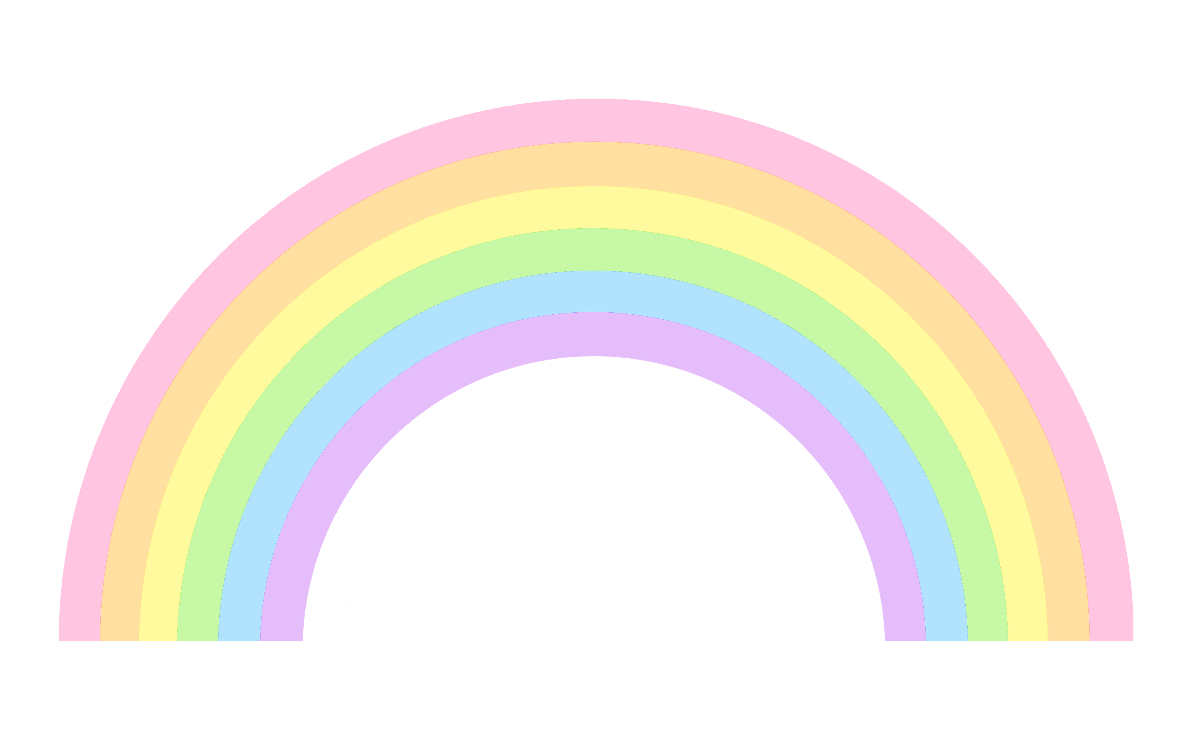 Cute Pastel Rainbow Clip Art