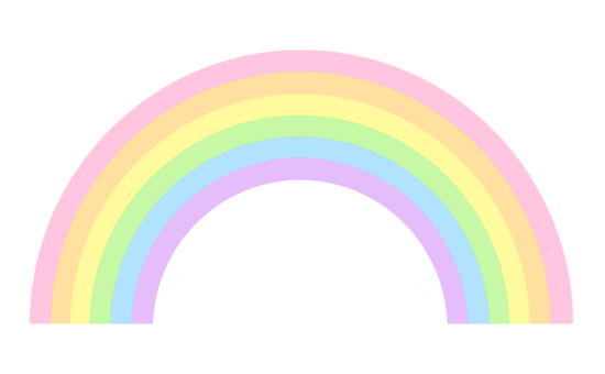 Cute pastel rainbow.