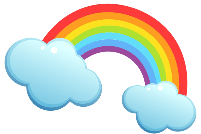 Clipart rainbow preschool.