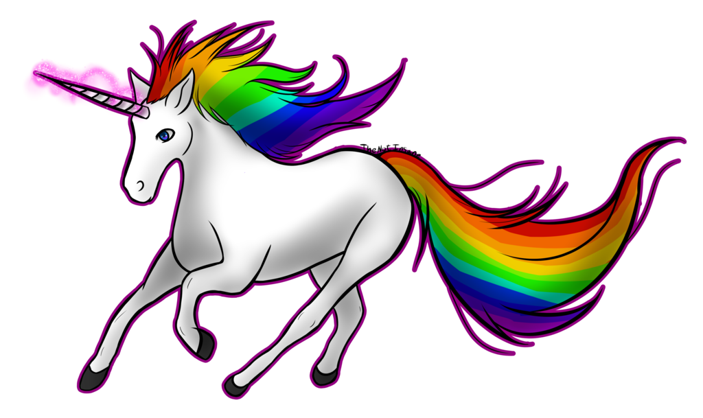 Clipart unicorn rainbow.