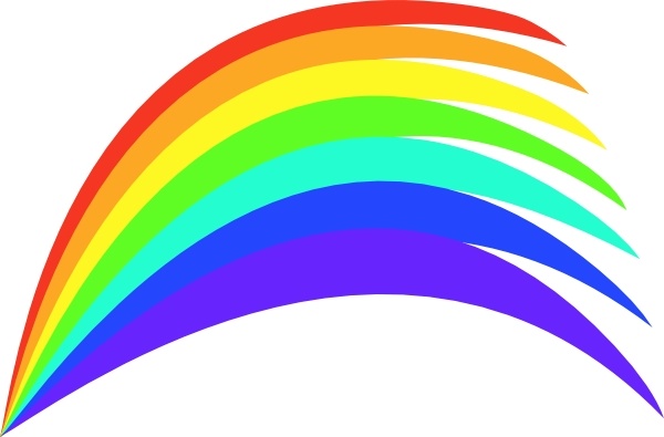 Rainbow clip art Free vector in Open office drawing svg