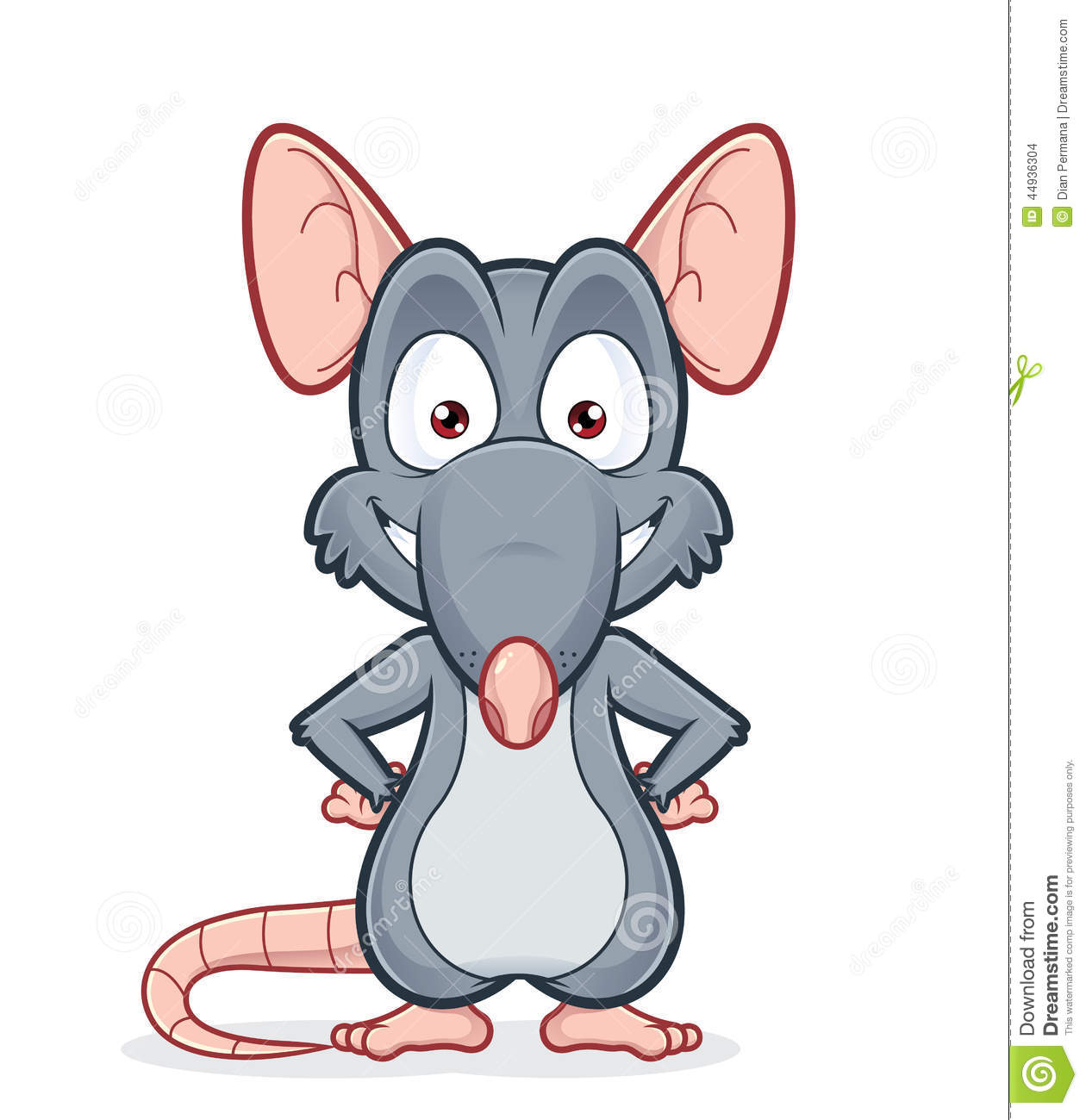 Rat cartoon clipart.