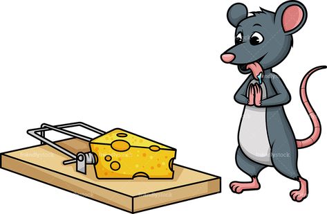 Mouse Standing Near Trap