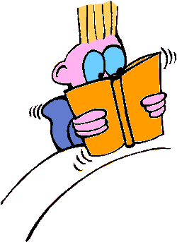reading clipart animated