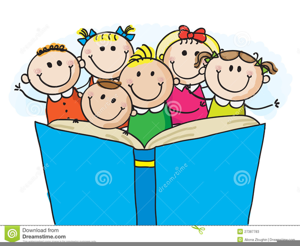 Free Animated Clipart Children Reading