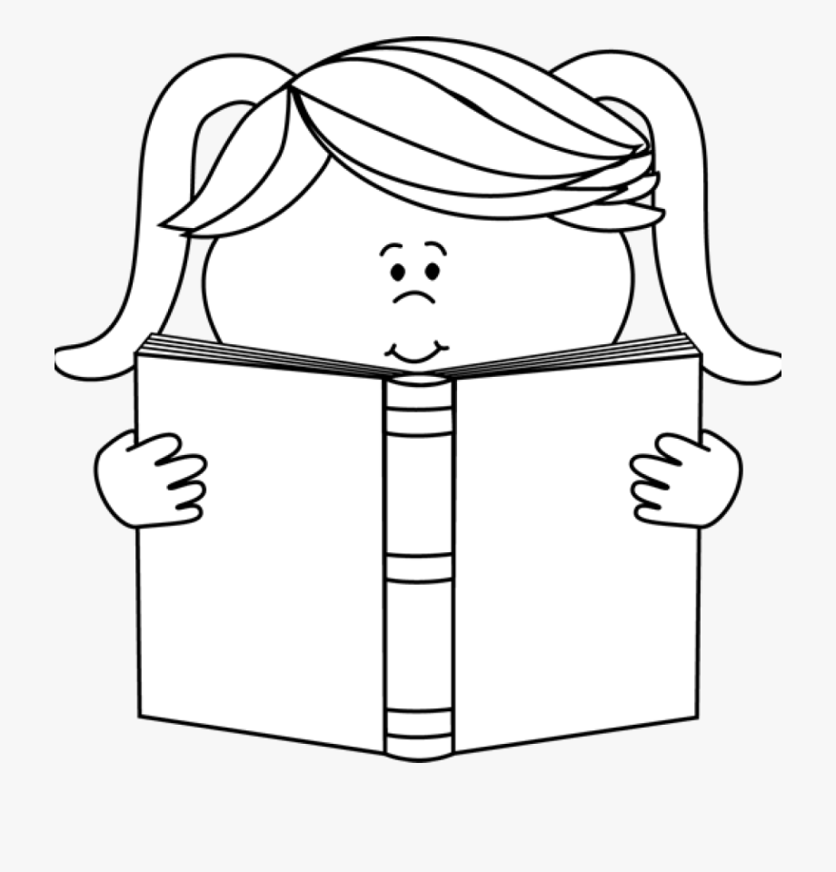 Reading Vector Clip Art Black And White