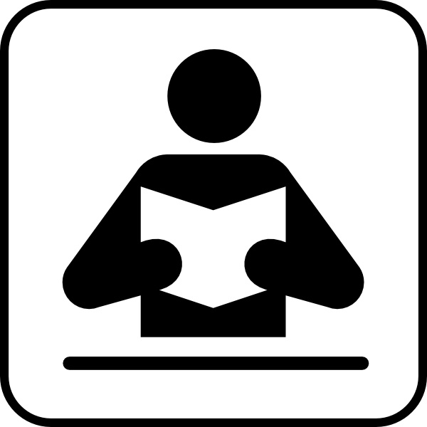 Person Reading Book clip art Free vector in Open office