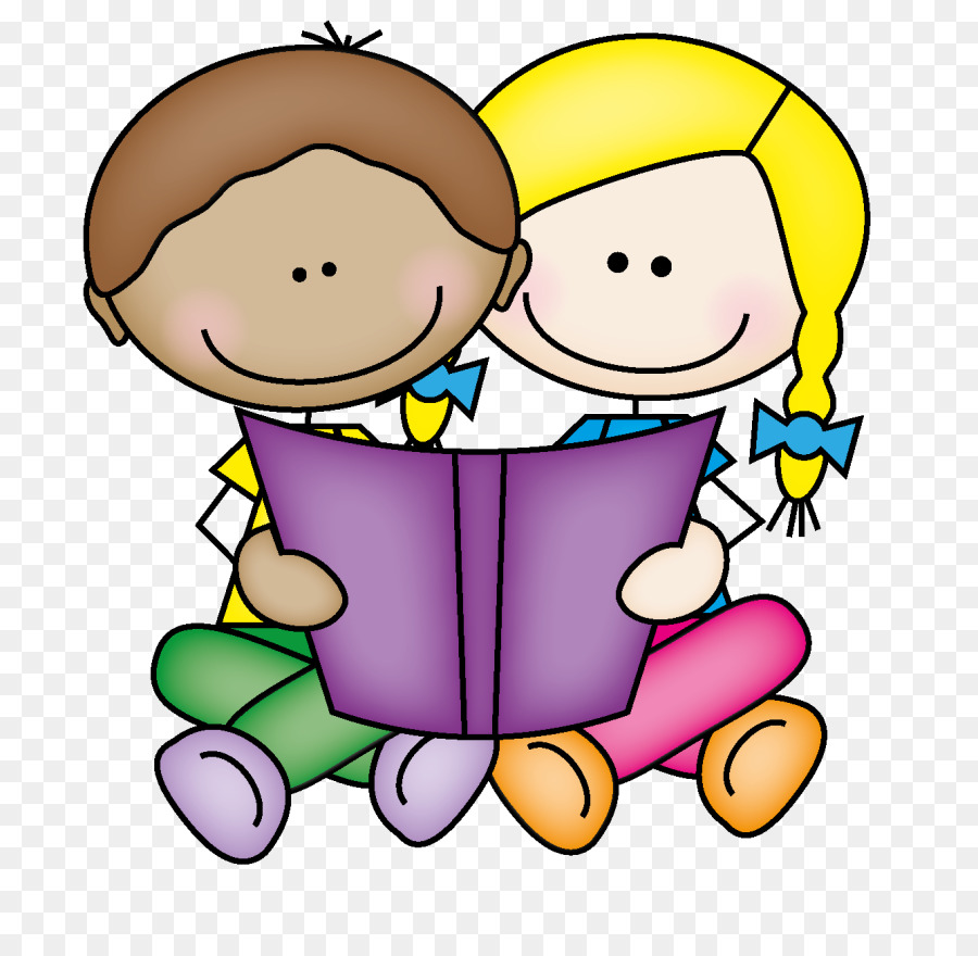 Child Reading Book clipart