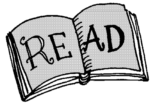Reading words clipart.