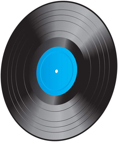 record clipart blue